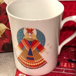 Christmas fine porcelain mug cup Regent EUC